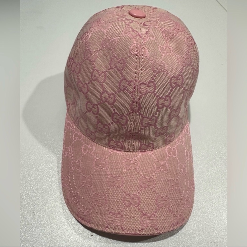 Gucci Pink Monogram Hat
